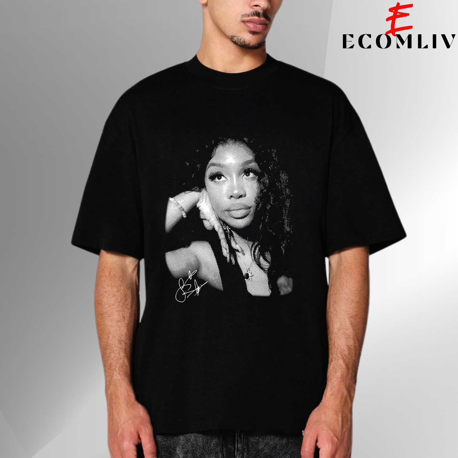 Sza Face T-Shirt, Streetwear Music Tee, Unisex Fan Merch
